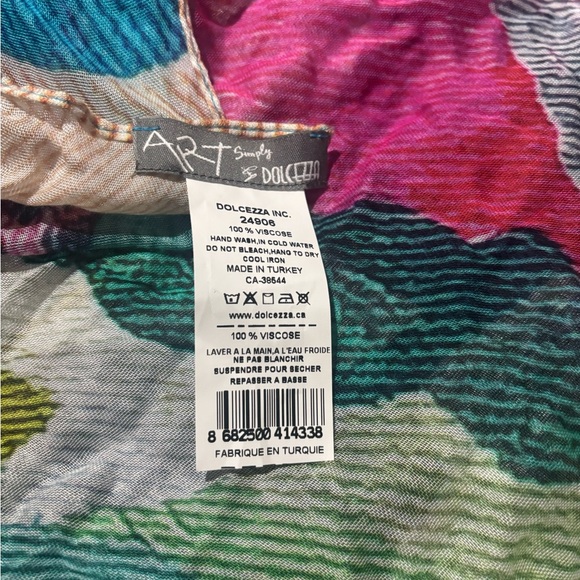 Colorful Abstract Pattern Scarf - Picture 2 of 4